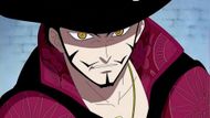 Mihawk's unique eyes have always been heavily scrutinized by the One Piece fandom (Image credit: Toei Animation)